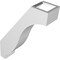 Ekena Millwork 3-in. W x 10-in. D x 14-in. H Baker Architectural Grade PVC Knee Brace BRCP03X10X14BKR - alternate 2